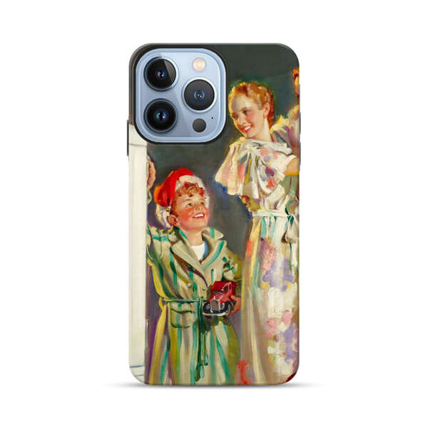 Joyful Family Christmas Celebration iPhone 13 Pro Max Impact Case