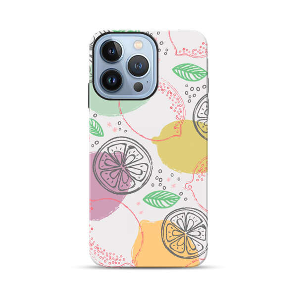 Lemon Colorful Abstract Pattern iPhone 13 Pro Max Impact Case