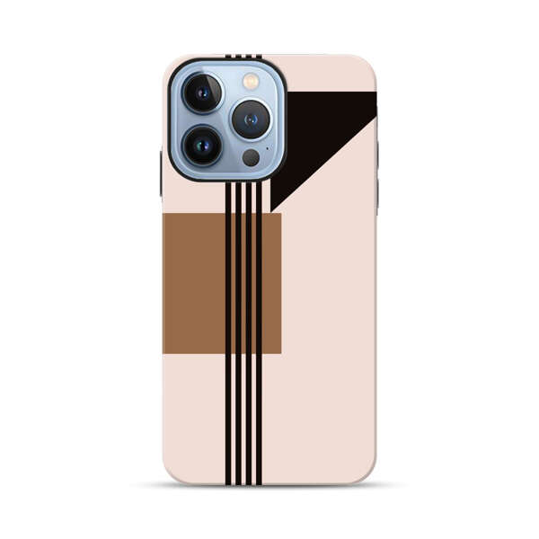 Minimalist Abstract Geometric Design iPhone 13 Pro Max Impact Case