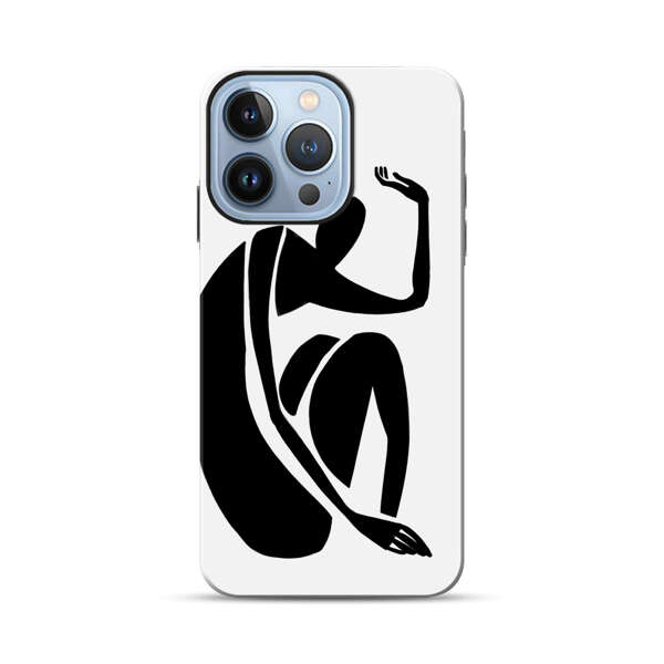 Minimalist Abstract Human Figure iPhone 13 Pro Max Impact Case