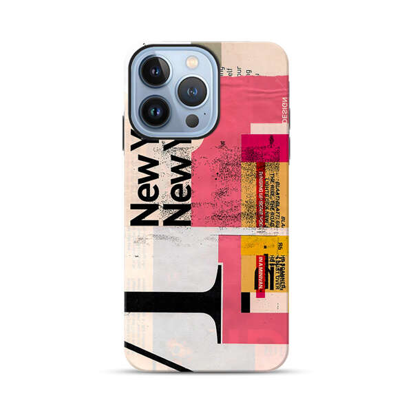 Modern Abstract Collage Artwork iPhone 13 Pro Max Impact Case