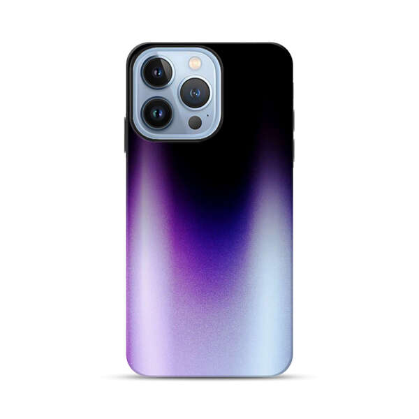 Purple Blue Gradient Flame iPhone 13 Pro Max Impact Case