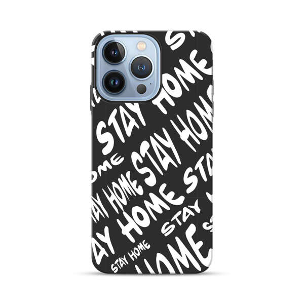 Stay Home Pattern iPhone 13 Pro Max Impact Case