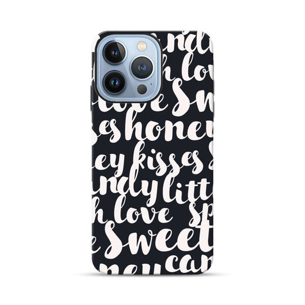 Sweet Honey Kisses Love Sugar Candy Pattern iPhone 13 Pro Max Impact Case