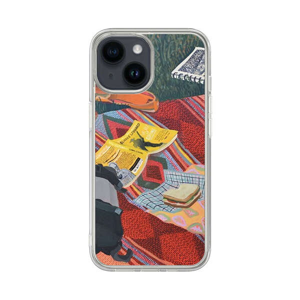 Charming Picnic Scene with Blanket and Food iPhone 14 Case