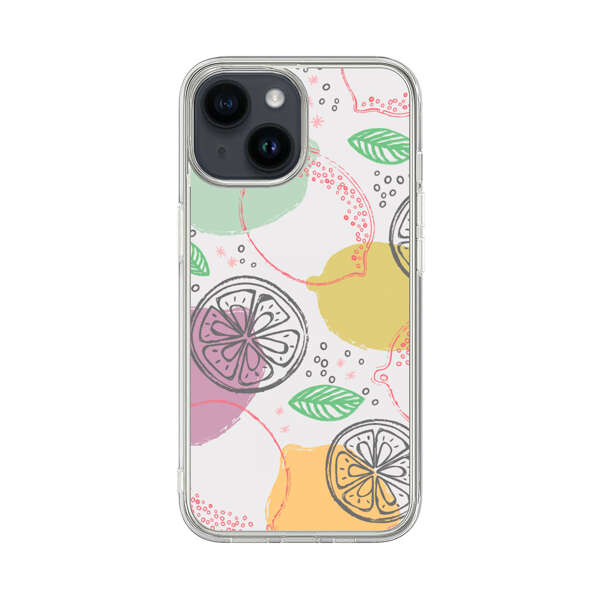 Lemon Colorful Abstract Pattern iPhone 14 Case