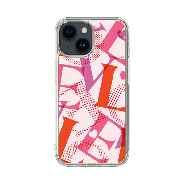 Love Colorful Letters Pattern iPhone 14 Case