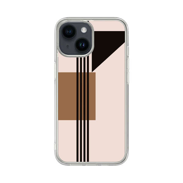 Minimalist Abstract Geometric Design iPhone 14 Case