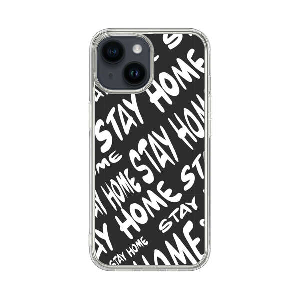 Stay Home Pattern iPhone 14 Case