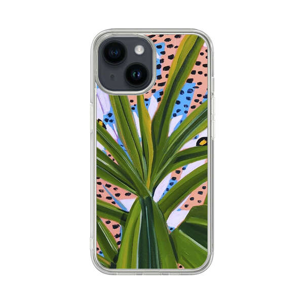 Tropical Leaves Abstract Pattern iPhone 14 Case