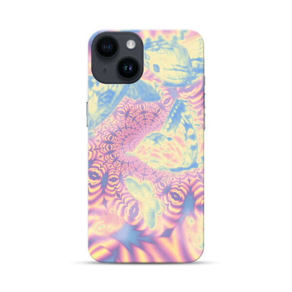 Ethereal Butterflies Psychedelic Swirl iPhone 14 Hard Case