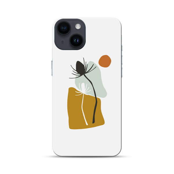 Minimalist Abstract Nature Design iPhone 14 Hard Case