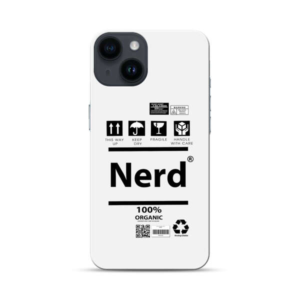 Minimalist Nerd Shipping Icons Design iPhone 14 Hard Case