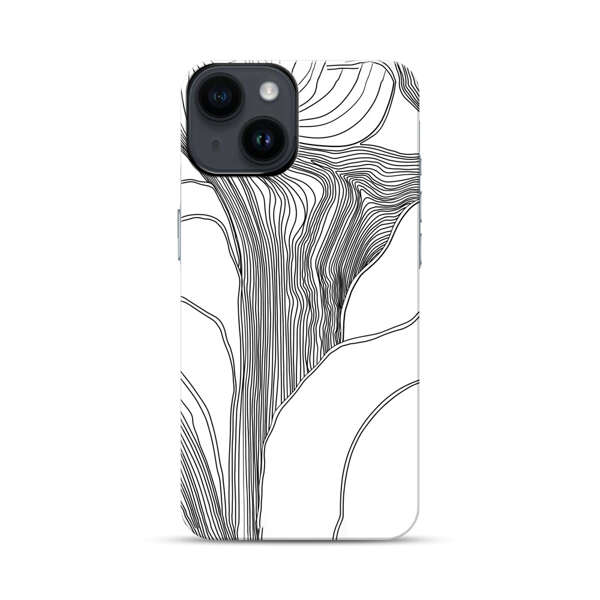 Abstract Line Art Design iPhone 14 Impact Case