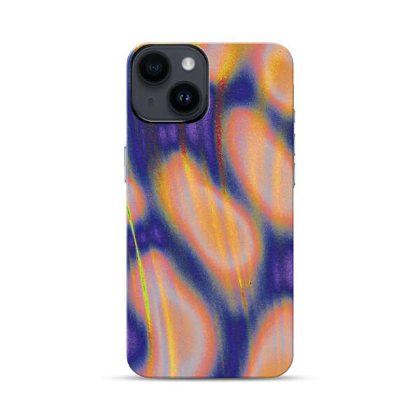 Abstract Vibrant Swirl Art iPhone 14 Impact Case