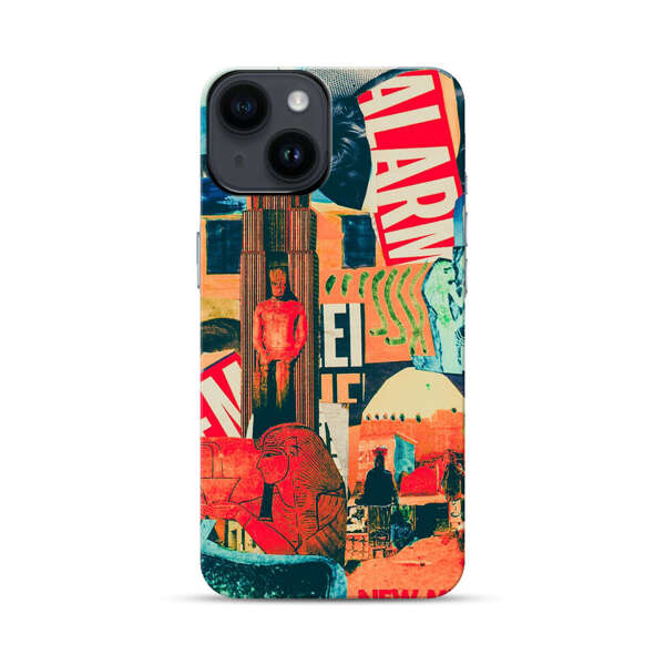 Artistic Urban Collage iPhone 14 Impact Case