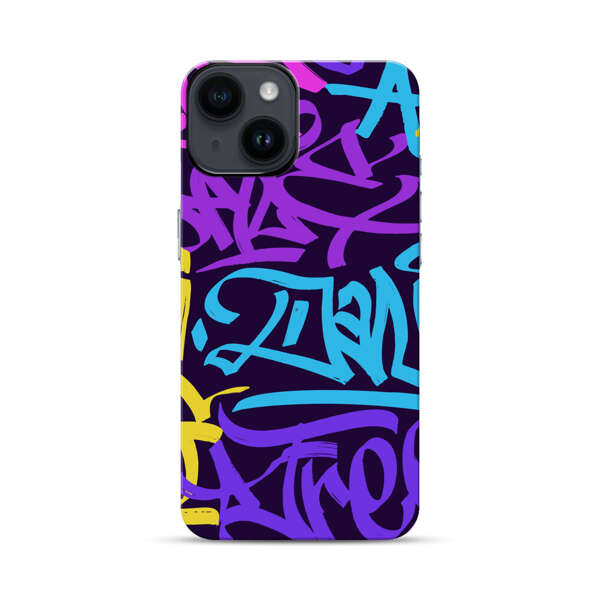 Colorful Graffiti Pattern iPhone 14 Impact Case