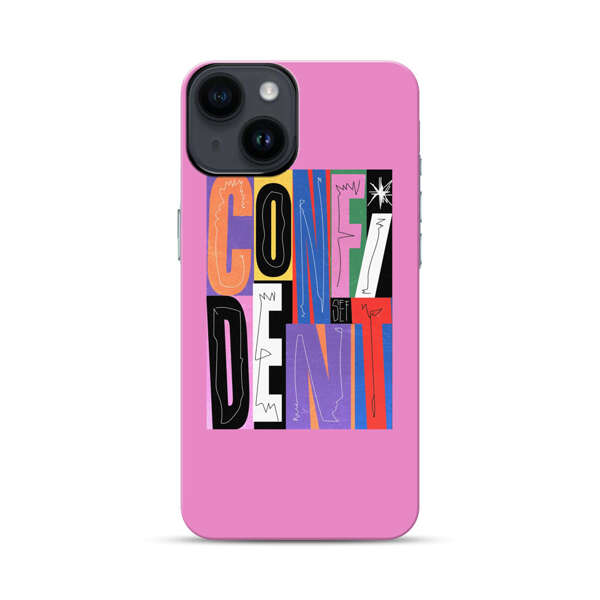 Confident Bold Colorful Typography iPhone 14 Impact Case