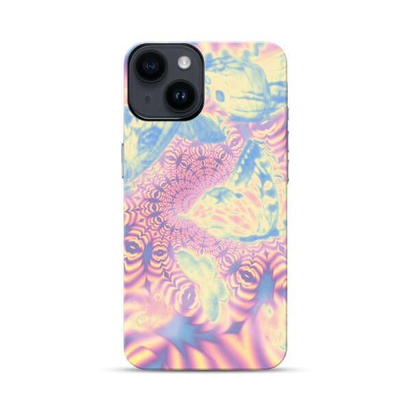 Ethereal Butterflies Psychedelic Swirl iPhone 14 Impact Case