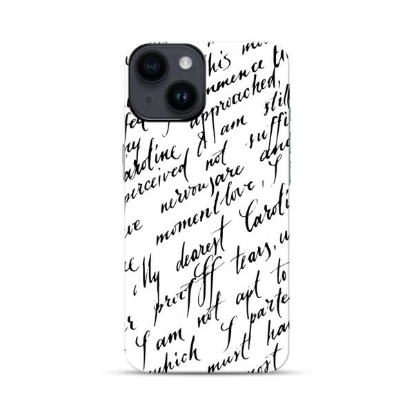 Handwritten Calligraphy iPhone 14 Impact Case