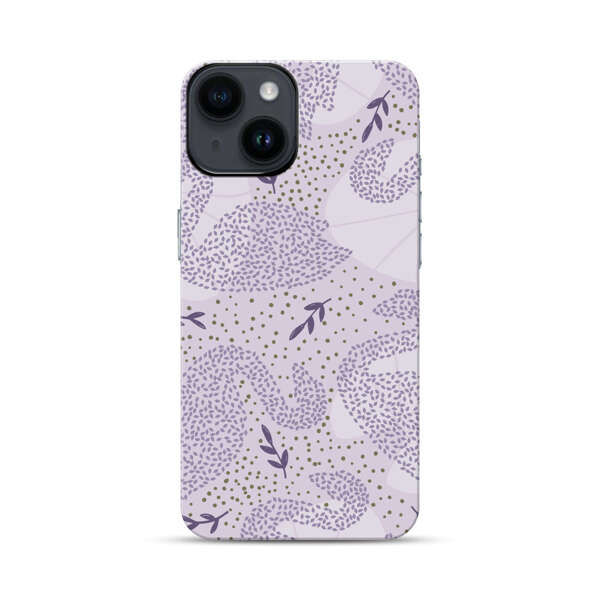 Lavender Swan Pattern iPhone 14 Impact Case