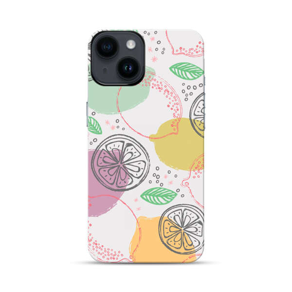 Lemon Colorful Abstract Pattern iPhone 14 Impact Case