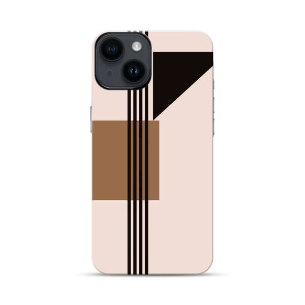 Minimalist Abstract Geometric Design iPhone 14 Impact Case