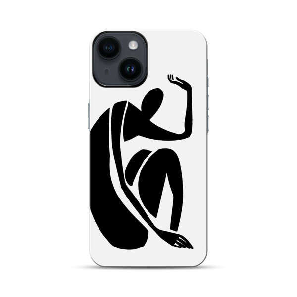 Minimalist Abstract Human Figure iPhone 14 Impact Case