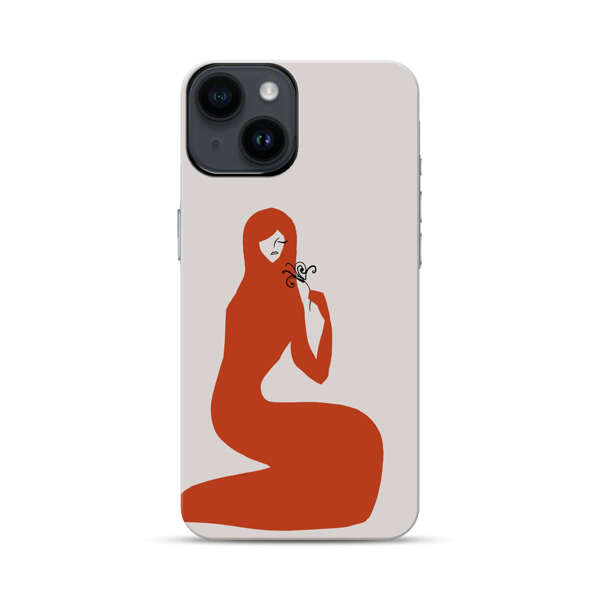 Minimalist Abstract Woman Silhouette iPhone 14 Impact Case