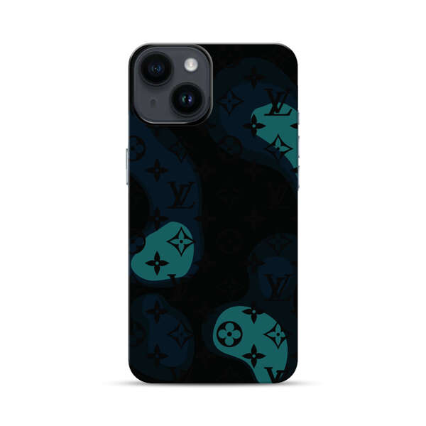 Modern Abstract Question Marks with Luxury Motifs iPhone 14 Impact Case