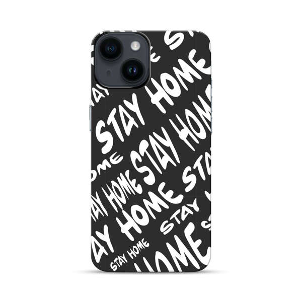 Stay Home Pattern iPhone 14 Impact Case