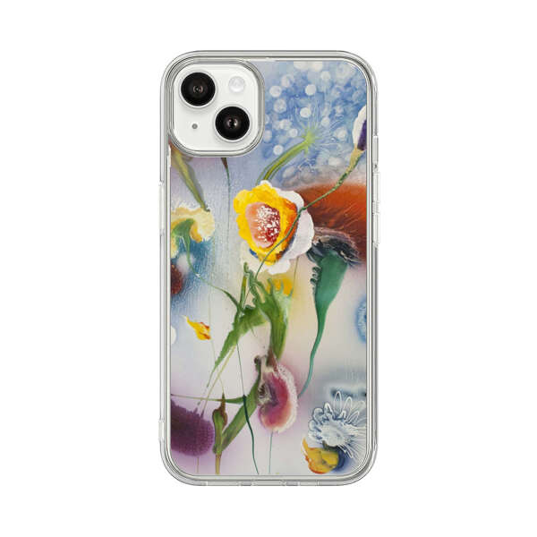 Abstract Colorful Flowers iPhone 14 Plus Case