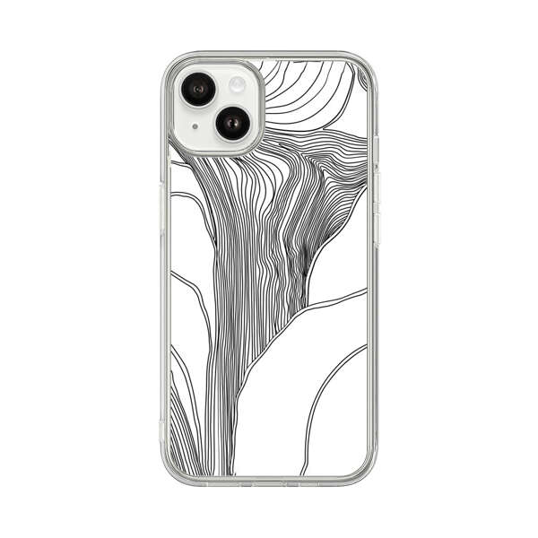 Abstract Line Art Design iPhone 14 Plus Case