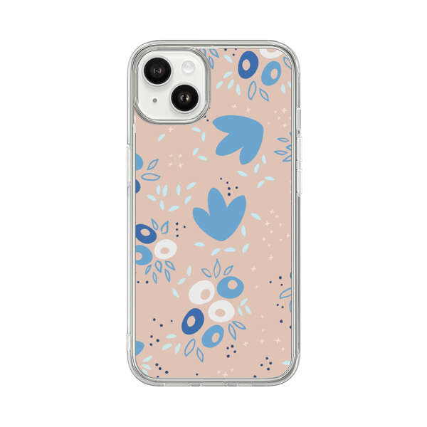 Blue Floral Pattern iPhone 14 Plus Case