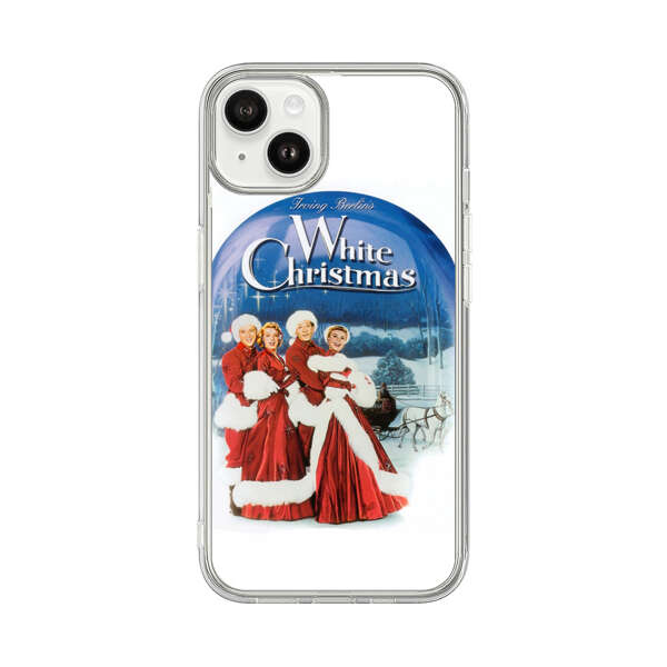 Classic White Christmas Scene iPhone 14 Plus Case