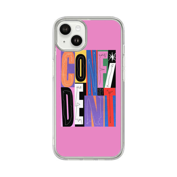 Confident Bold Colorful Typography iPhone 14 Plus Case