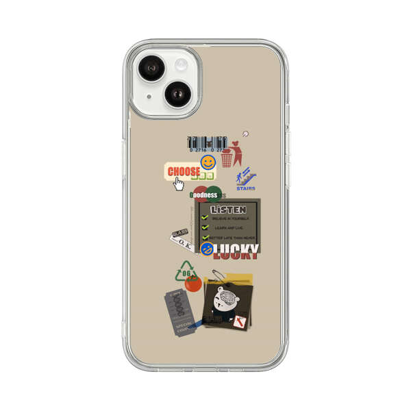 Creative Collage of Motivational Elements iPhone 14 Plus Case