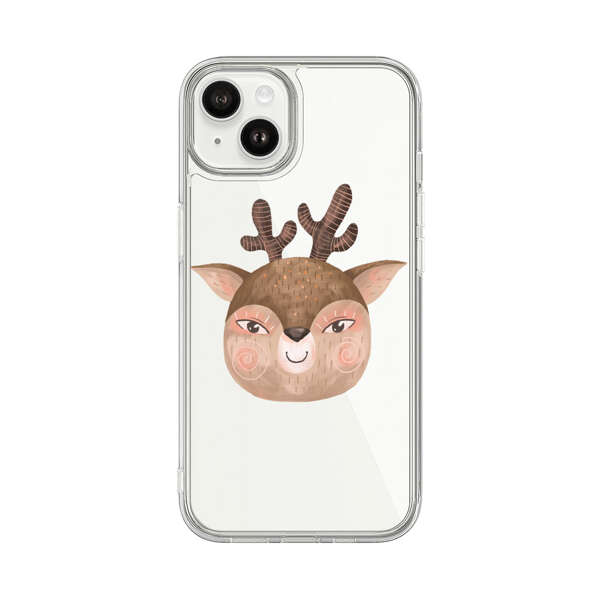 Cute Cartoon Deer Face iPhone 14 Plus Case