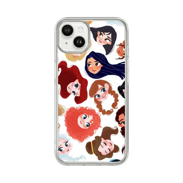 Diverse Animated Girl Faces iPhone 14 Plus Case