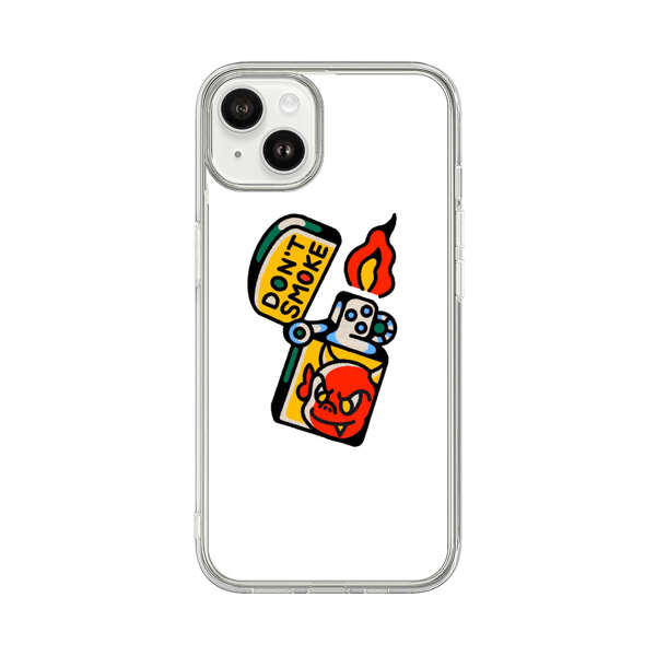 Don't Smoke Vintage Lighter with Devil Face iPhone 14 Plus Case