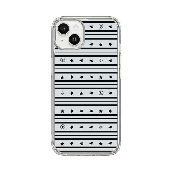 Elegant Stars Geometric Pattern iPhone 14 Plus Case