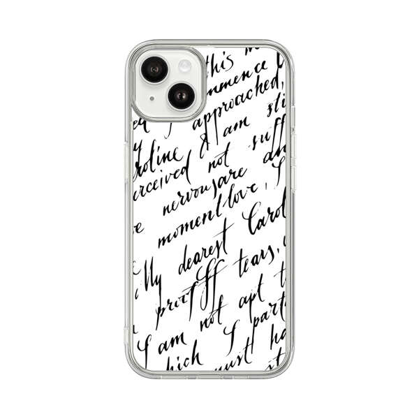 Handwritten Calligraphy iPhone 14 Plus Case