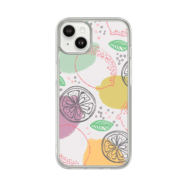 Lemon Colorful Abstract Pattern iPhone 14 Plus Case