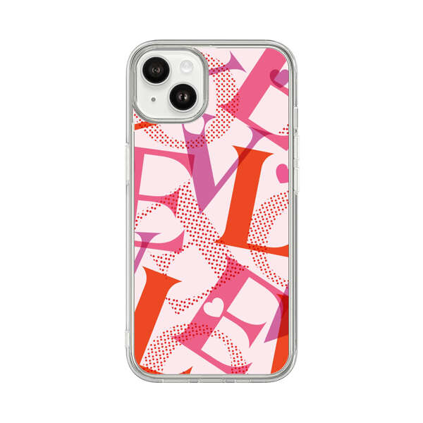 Love Colorful Letters Pattern iPhone 14 Plus Case