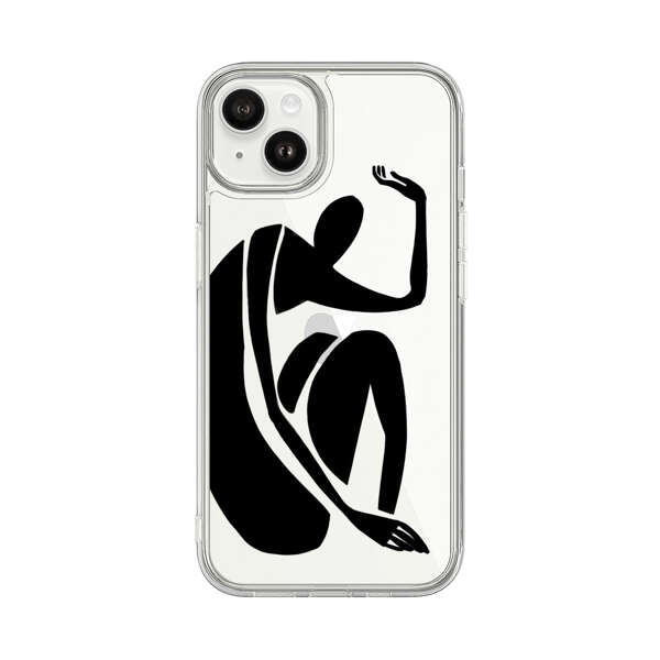 Minimalist Abstract Human Figure iPhone 14 Plus Case