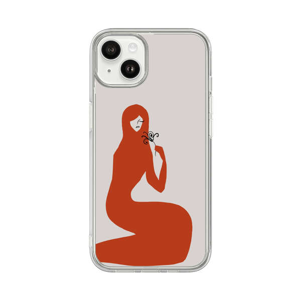 Minimalist Abstract Woman Silhouette iPhone 14 Plus Case