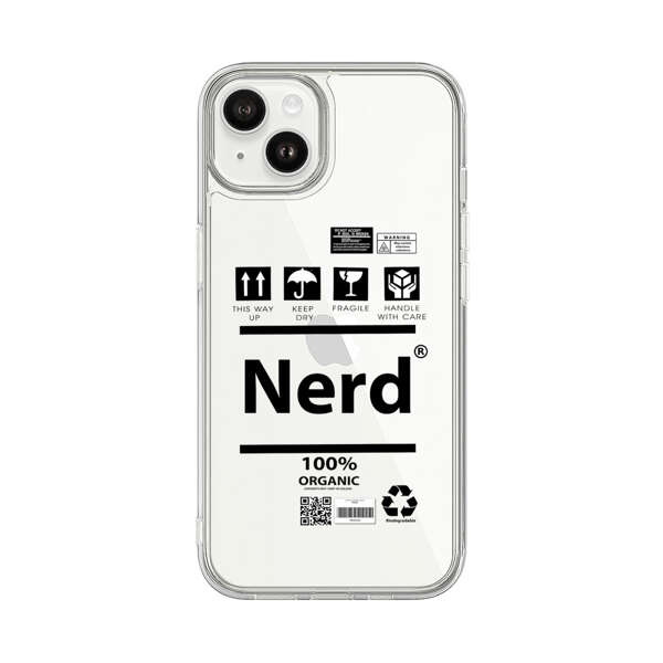 Minimalist Nerd Shipping Icons Design iPhone 14 Plus Case