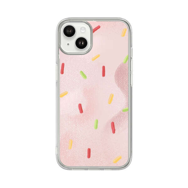 Pastel Pink Sprinkles Pattern iPhone 14 Plus Case