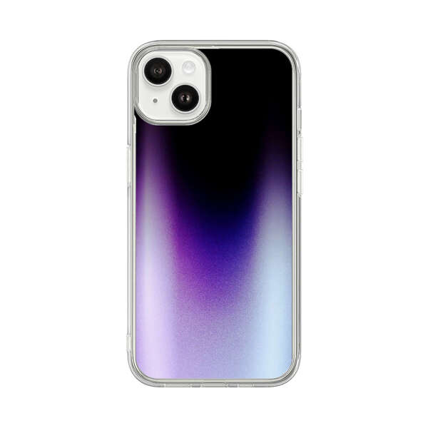 Purple Blue Gradient Flame iPhone 14 Plus Case