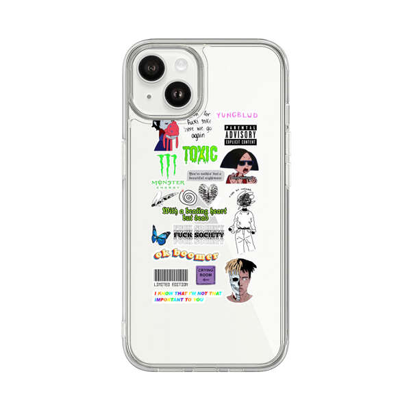 Sticker Collage Edgy Expressive Pop Culture iPhone 14 Plus Case